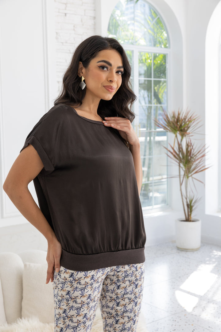 Luminous Satin Top
