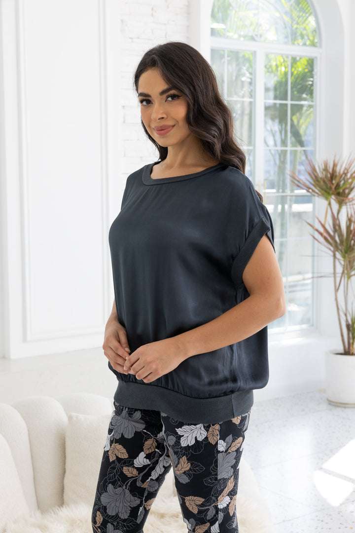 Luminous Satin Top