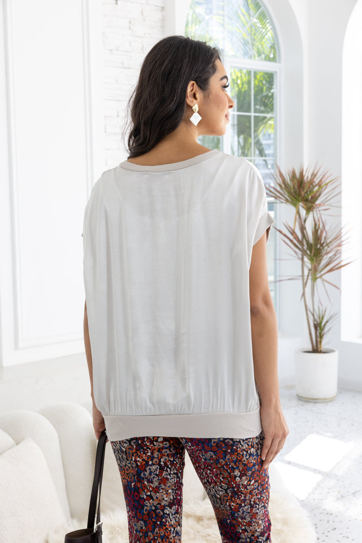 Luminous Satin Top