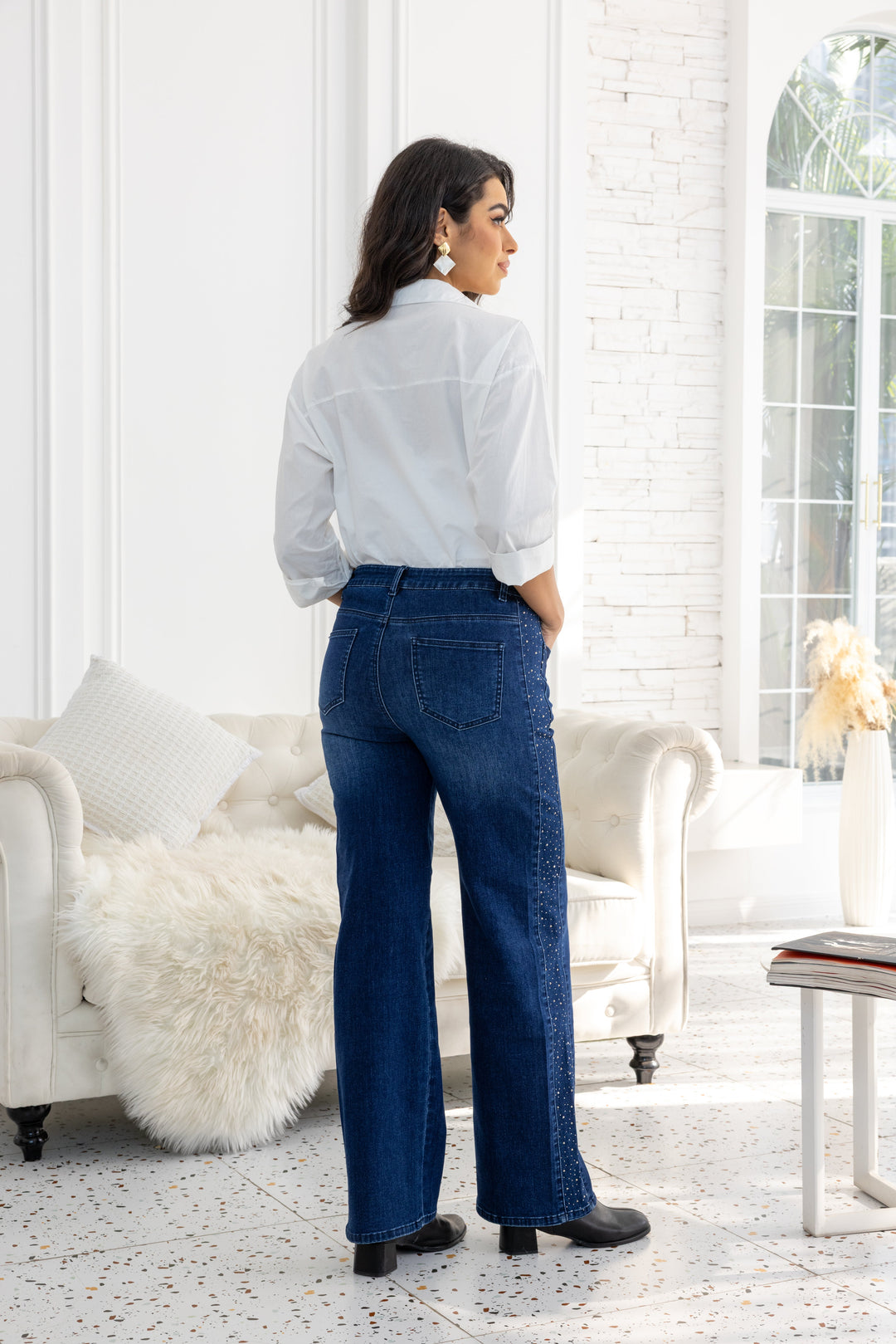Lumina Diamond-Seam Denim