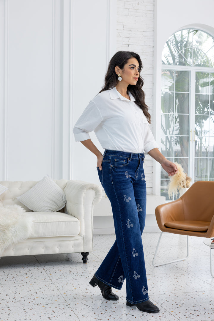 Shimmering Cherry Denim