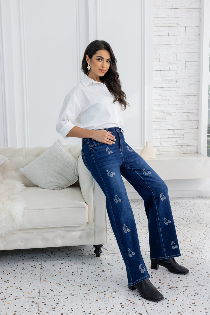 Shimmering Cherry Denim