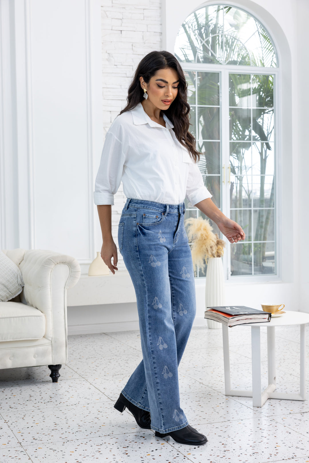 Shimmering Cherry Denim