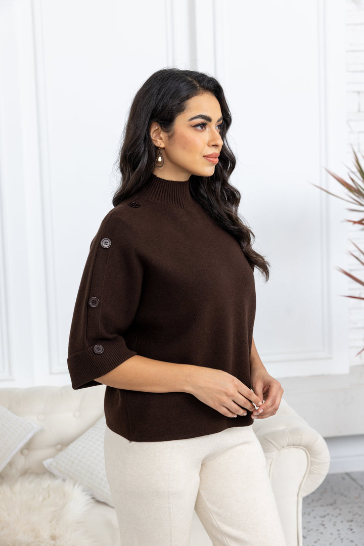 Highland Button-Detail Knit