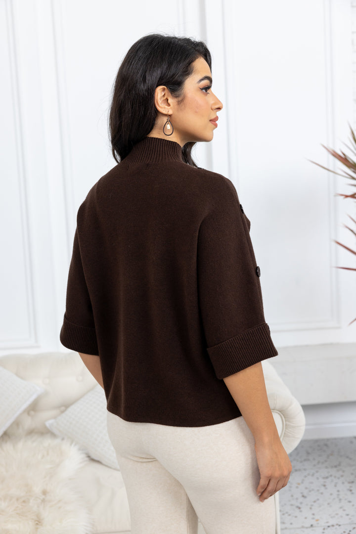 Highland Button-Detail Knit