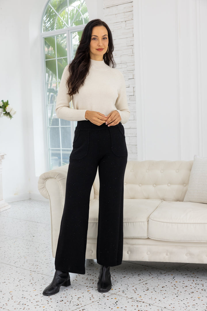 Starlight Shimmer Pocketed Knit Pants