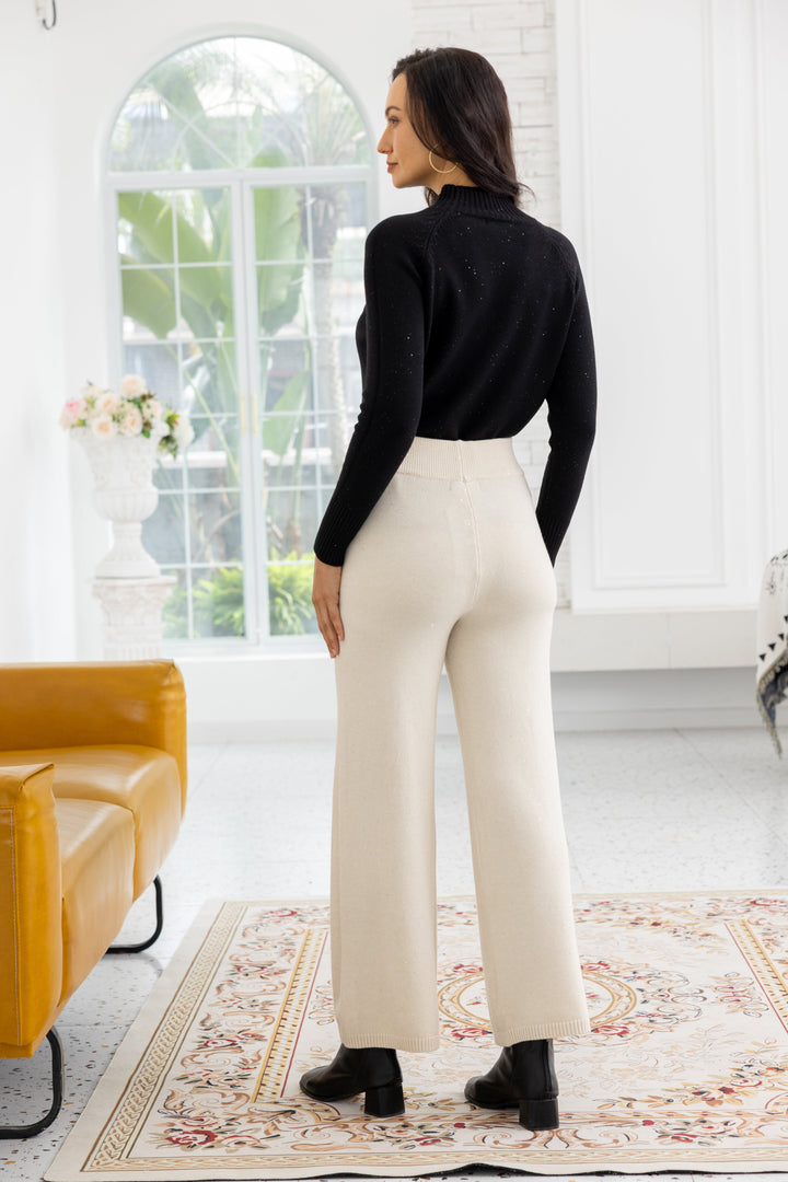 Starlight Shimmer Pocketed Knit Pants