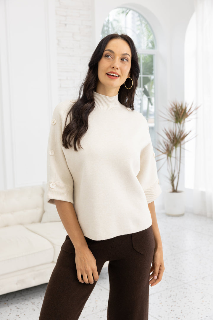 Highland Button-Detail Knit
