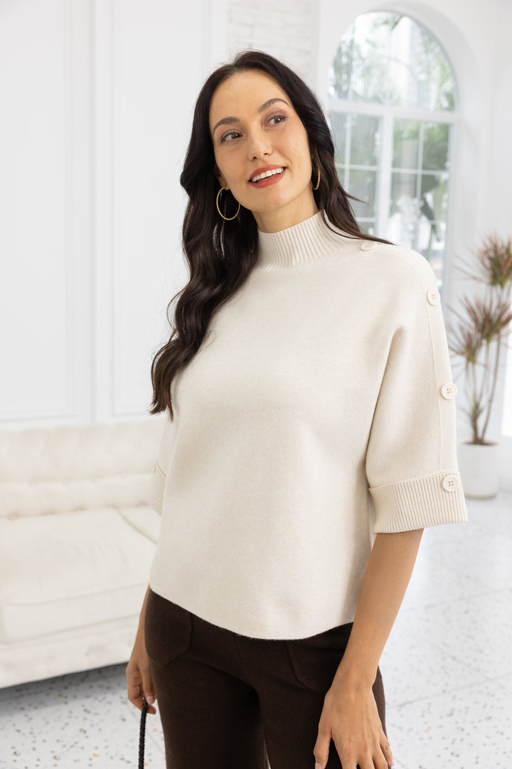 Highland Button-Detail Knit