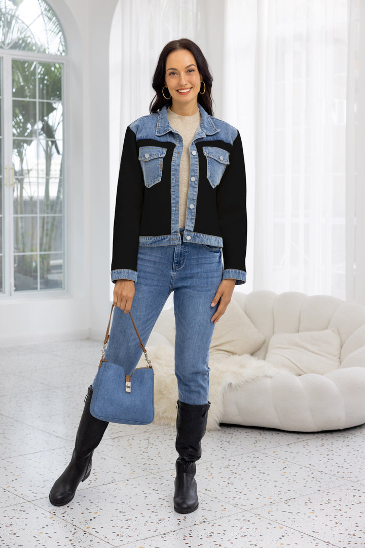 Soft Denim Hybrid Jacket