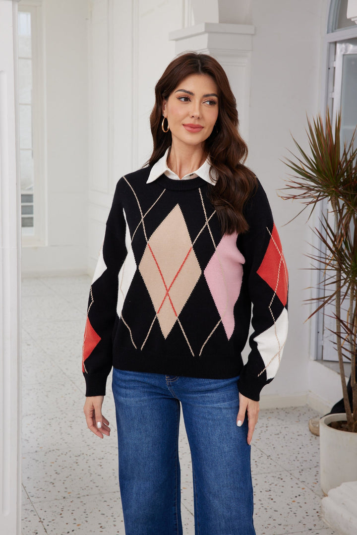 Diamond Knit Sweater