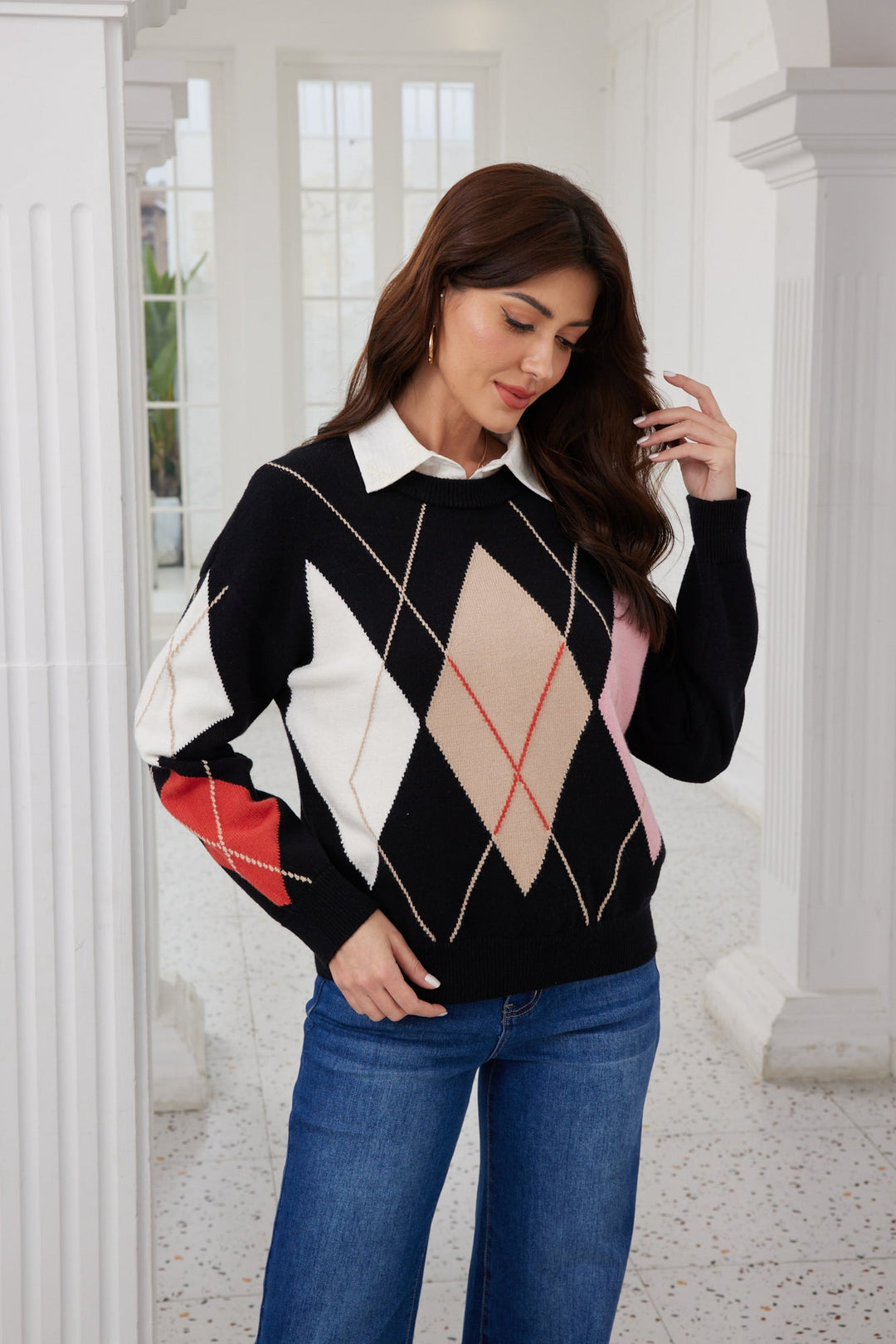 Diamond Knit Sweater