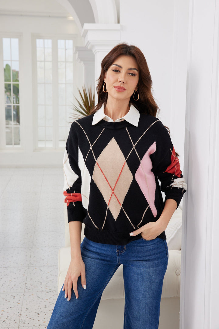Diamond Knit Sweater