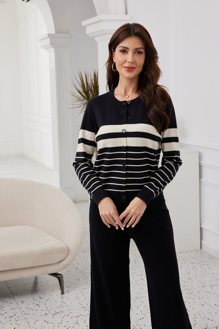 Striped Luxe Cardigan