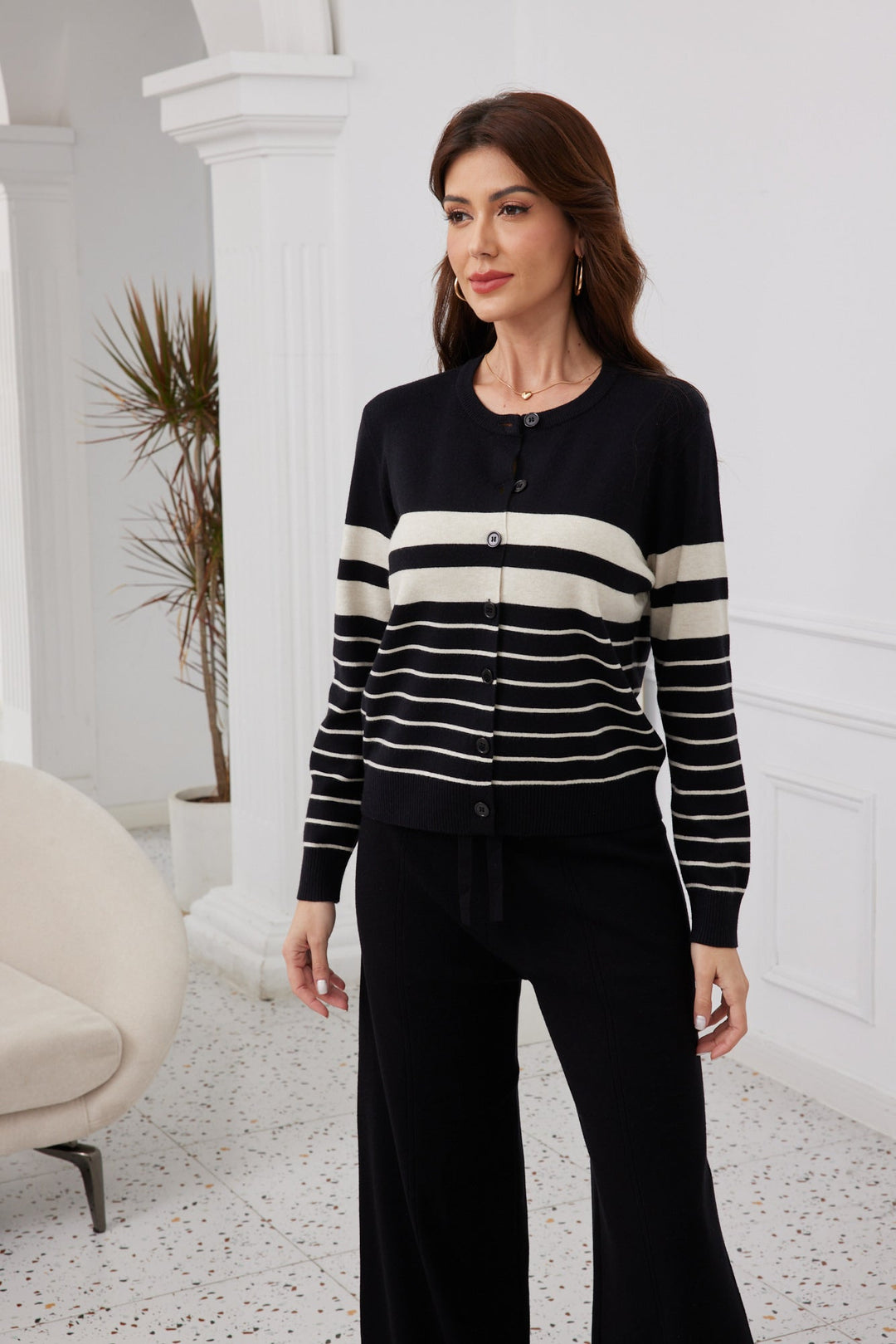 Striped Luxe Cardigan