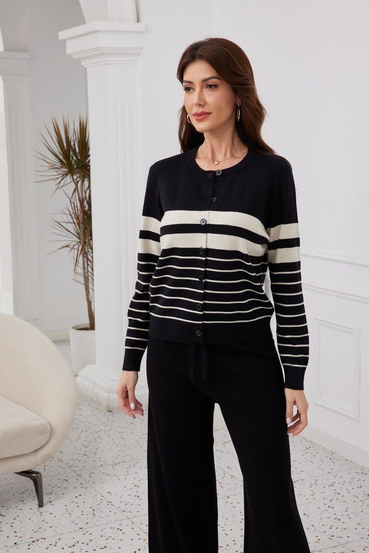 Striped Luxe Cardigan