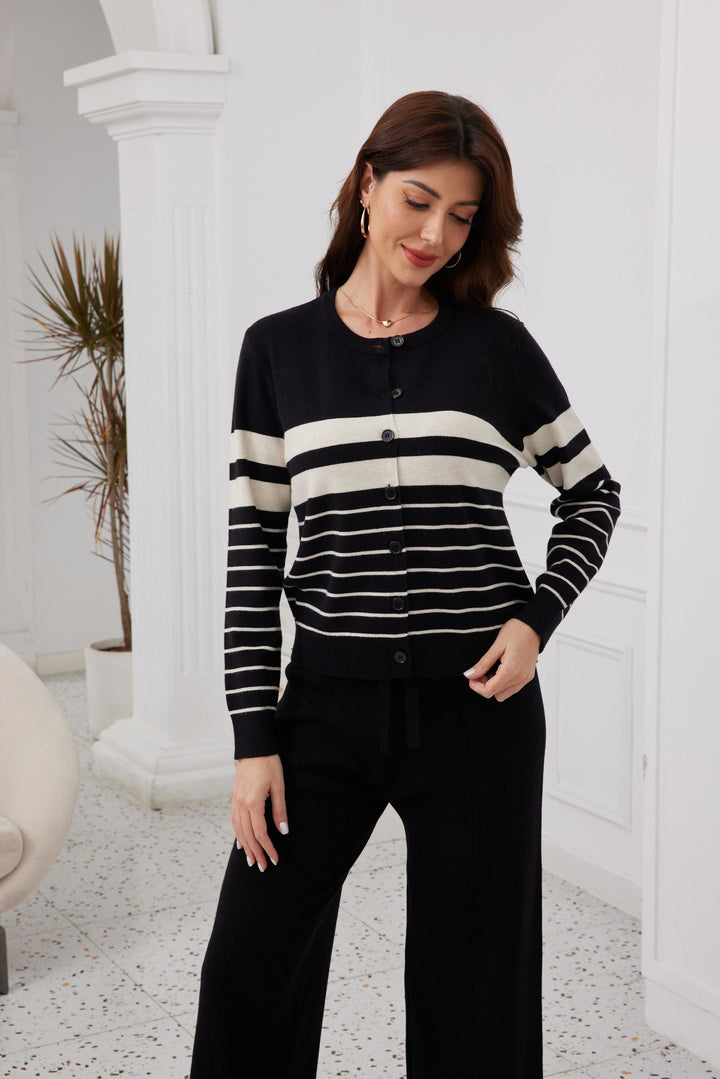 Striped Luxe Cardigan