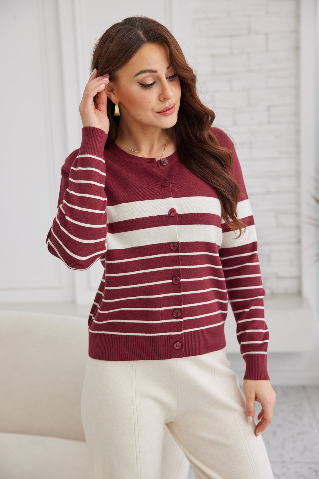 Striped Luxe Cardigan