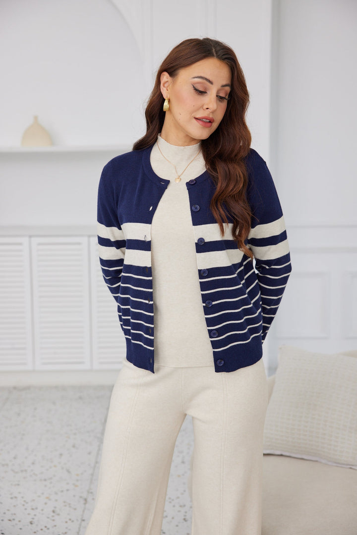 Striped Luxe Cardigan
