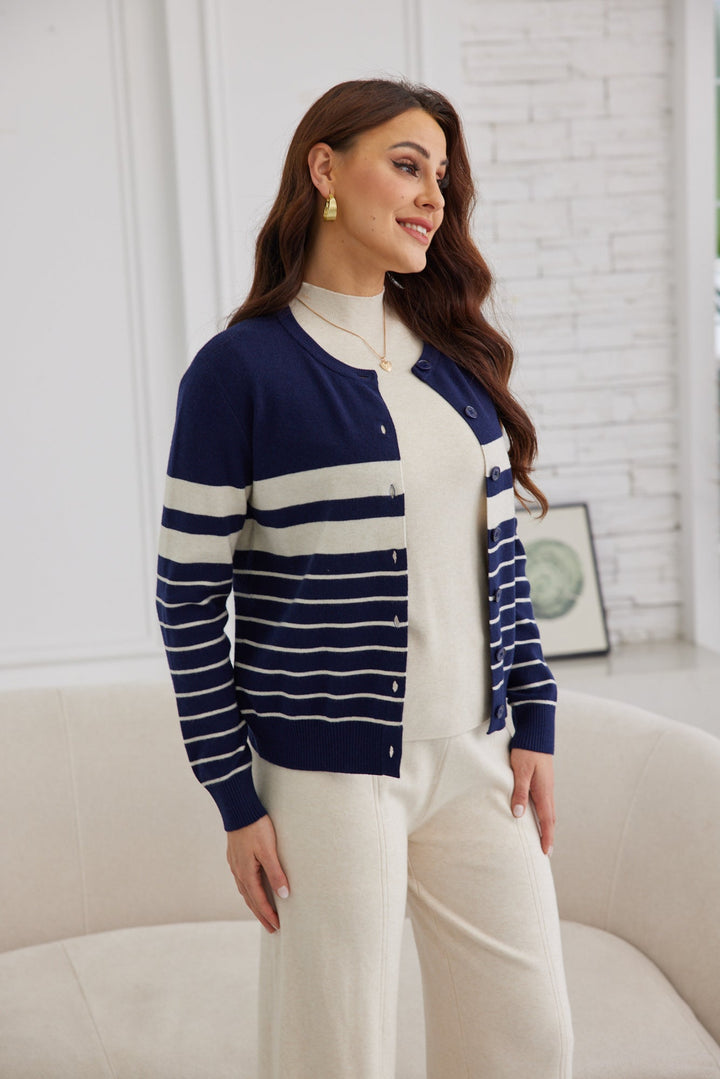 Striped Luxe Cardigan