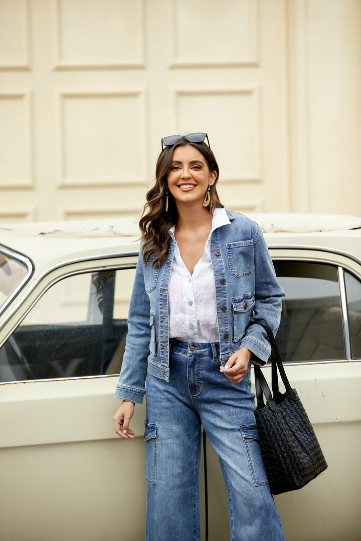 Cargo Denim Jacket