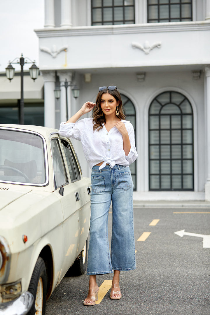 Heart Pocket Bamboo Denim