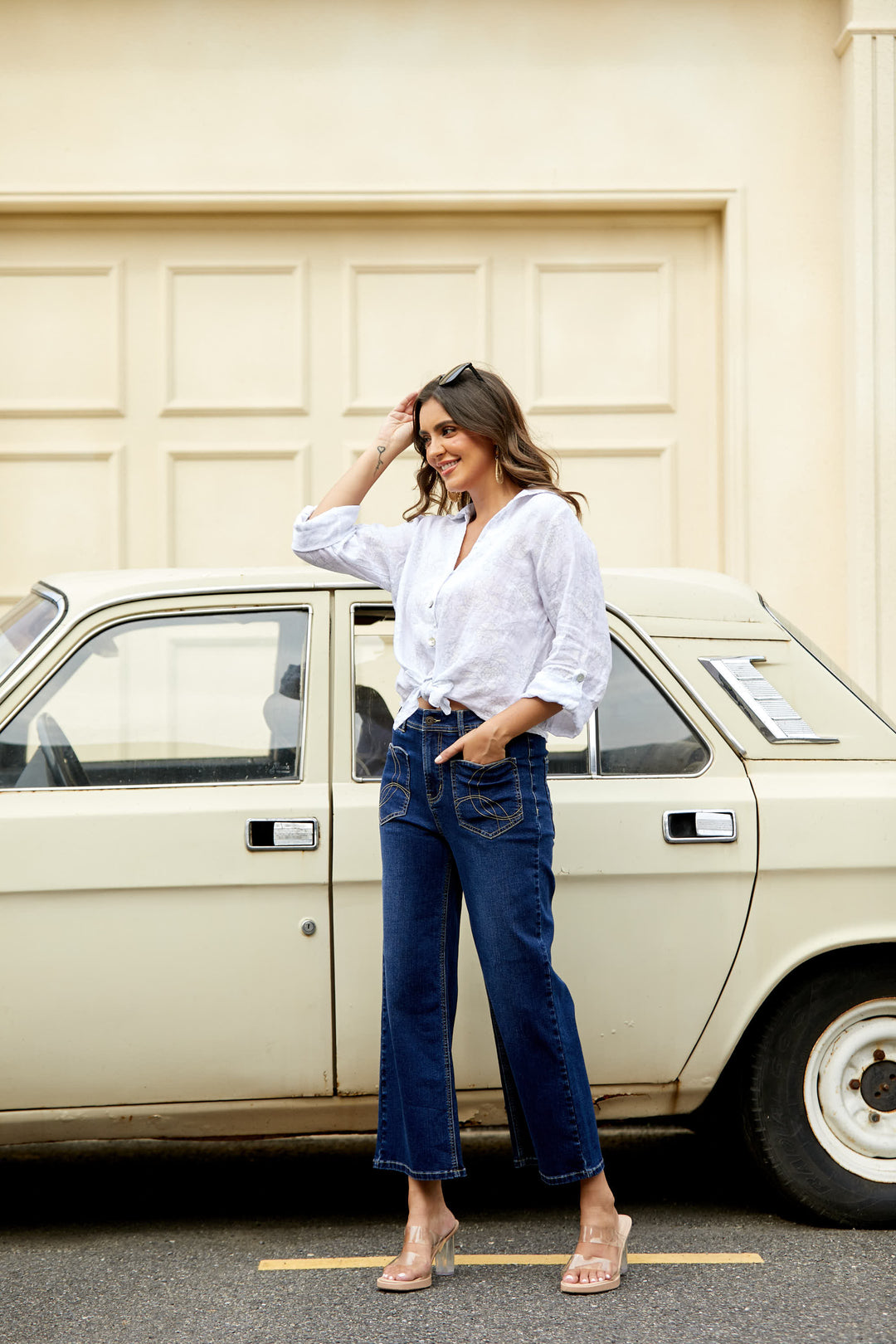 Heart Pocket Bamboo Denim