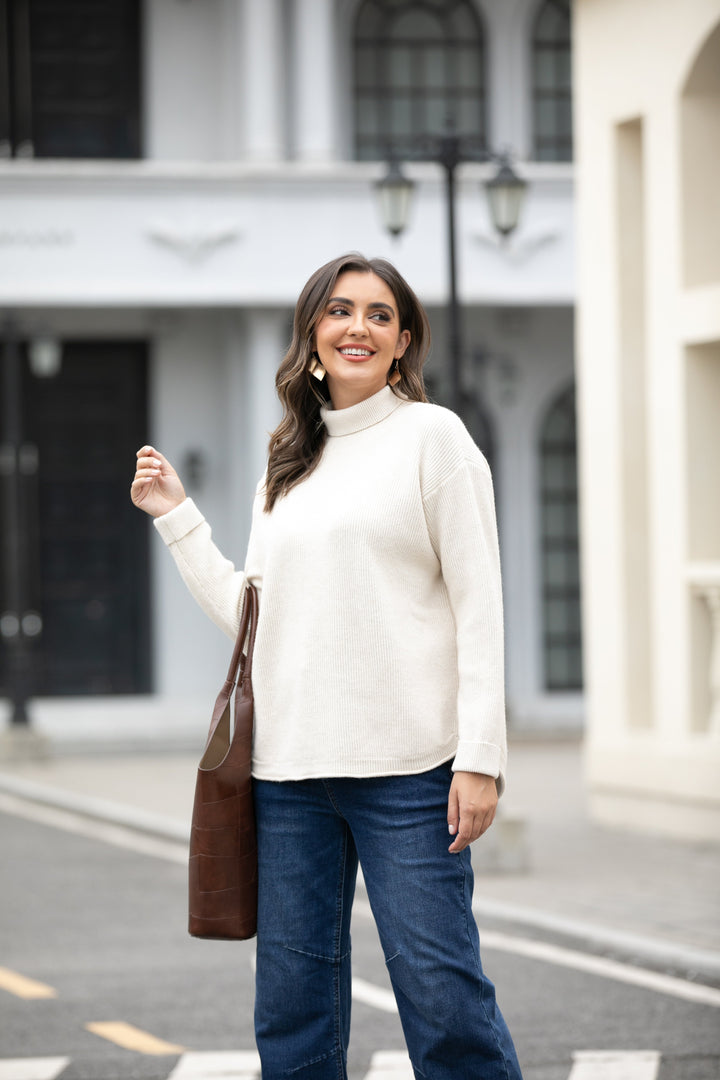 Rebecca's Ribbed Turtleneck