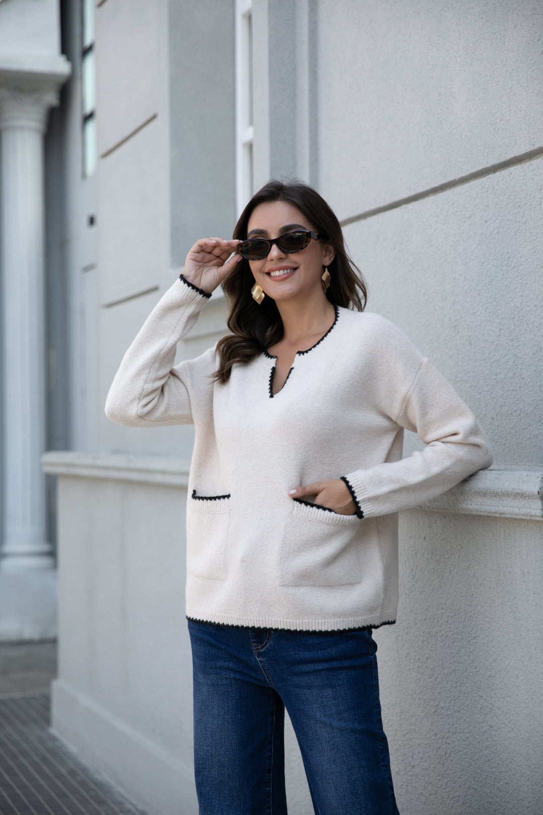 Parisian Trim Sweater