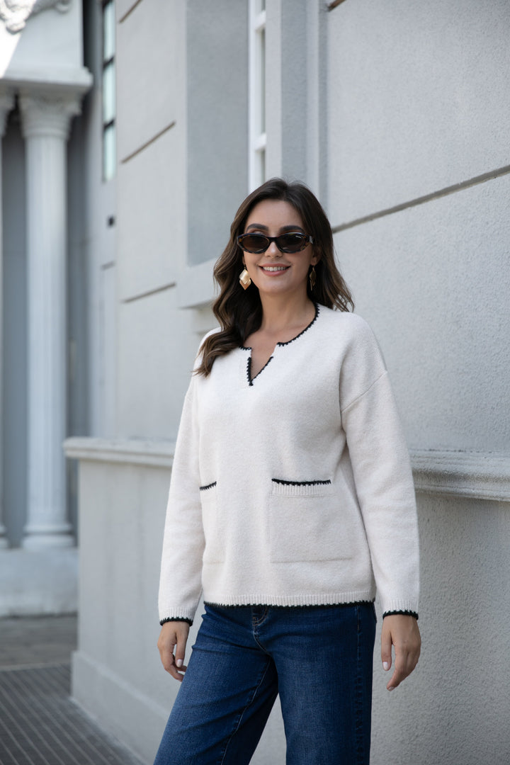 Parisian Trim Sweater