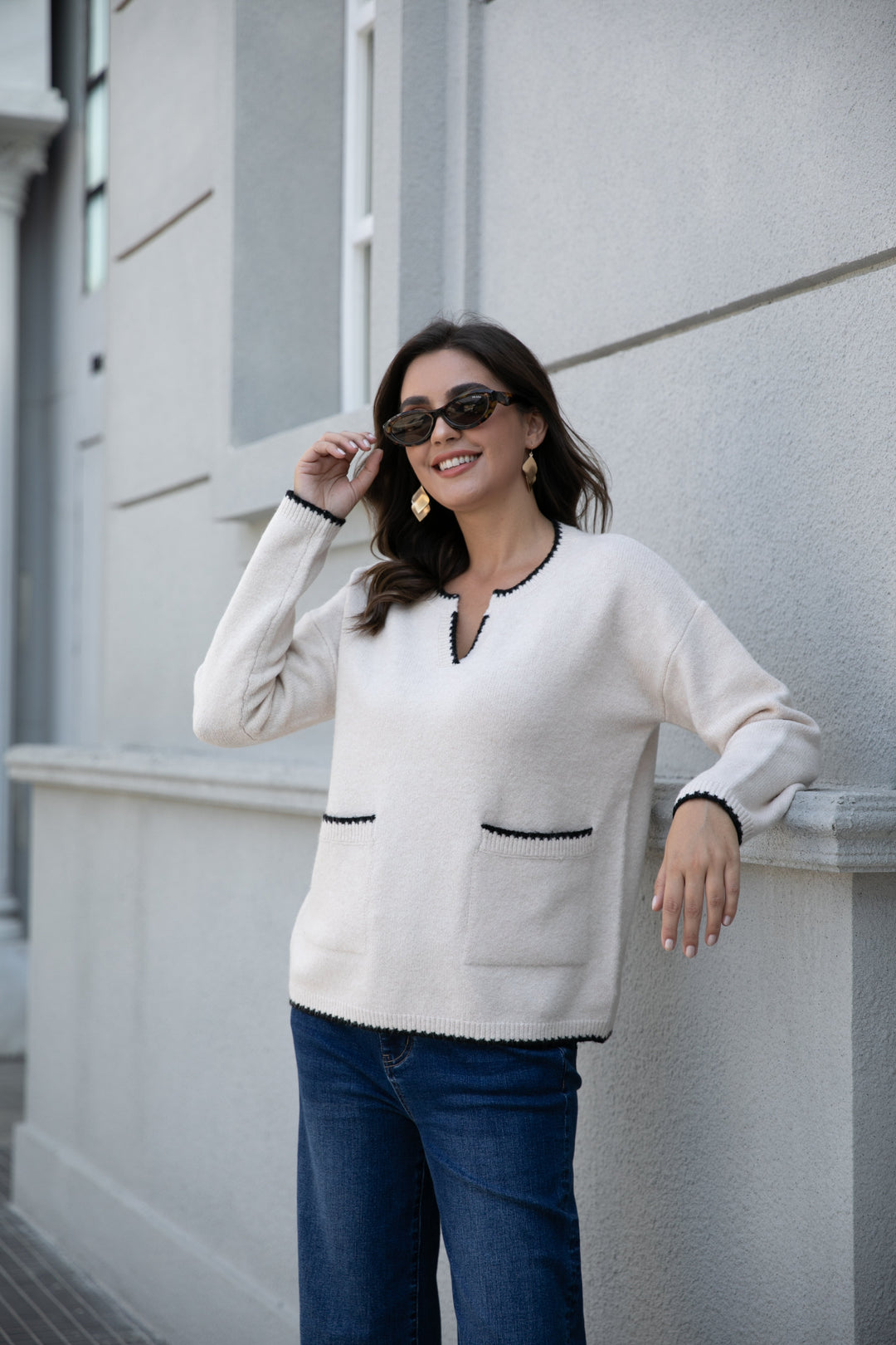 Parisian Trim Sweater