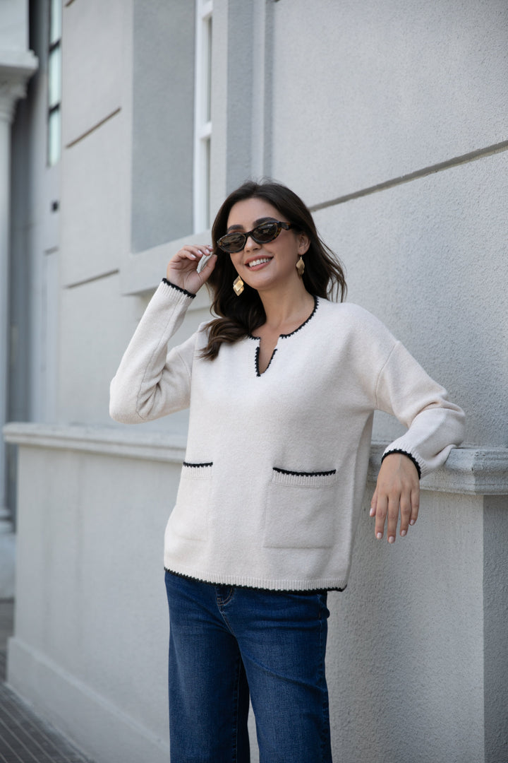 Parisian Trim Sweater