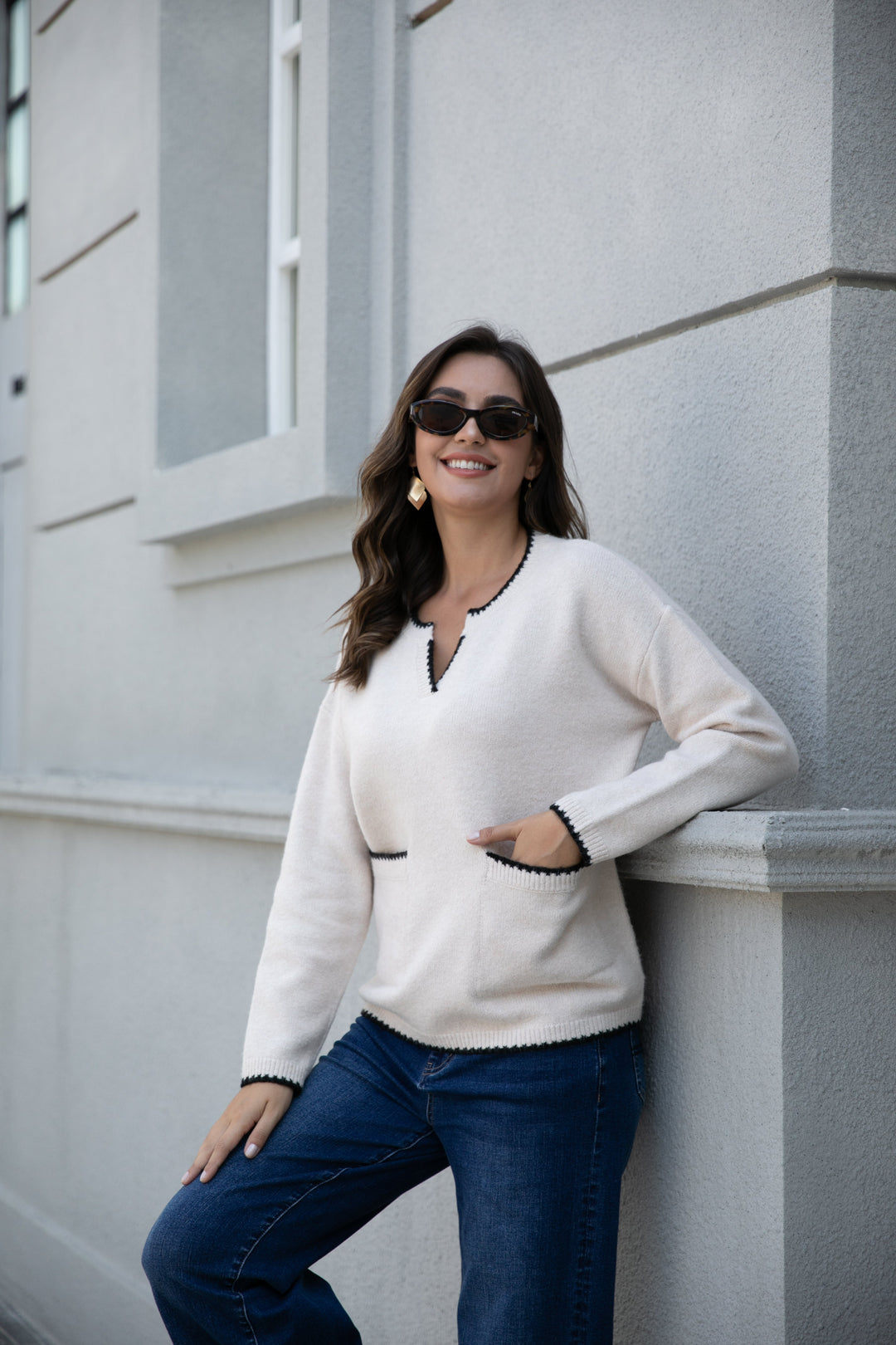 Parisian Trim Sweater