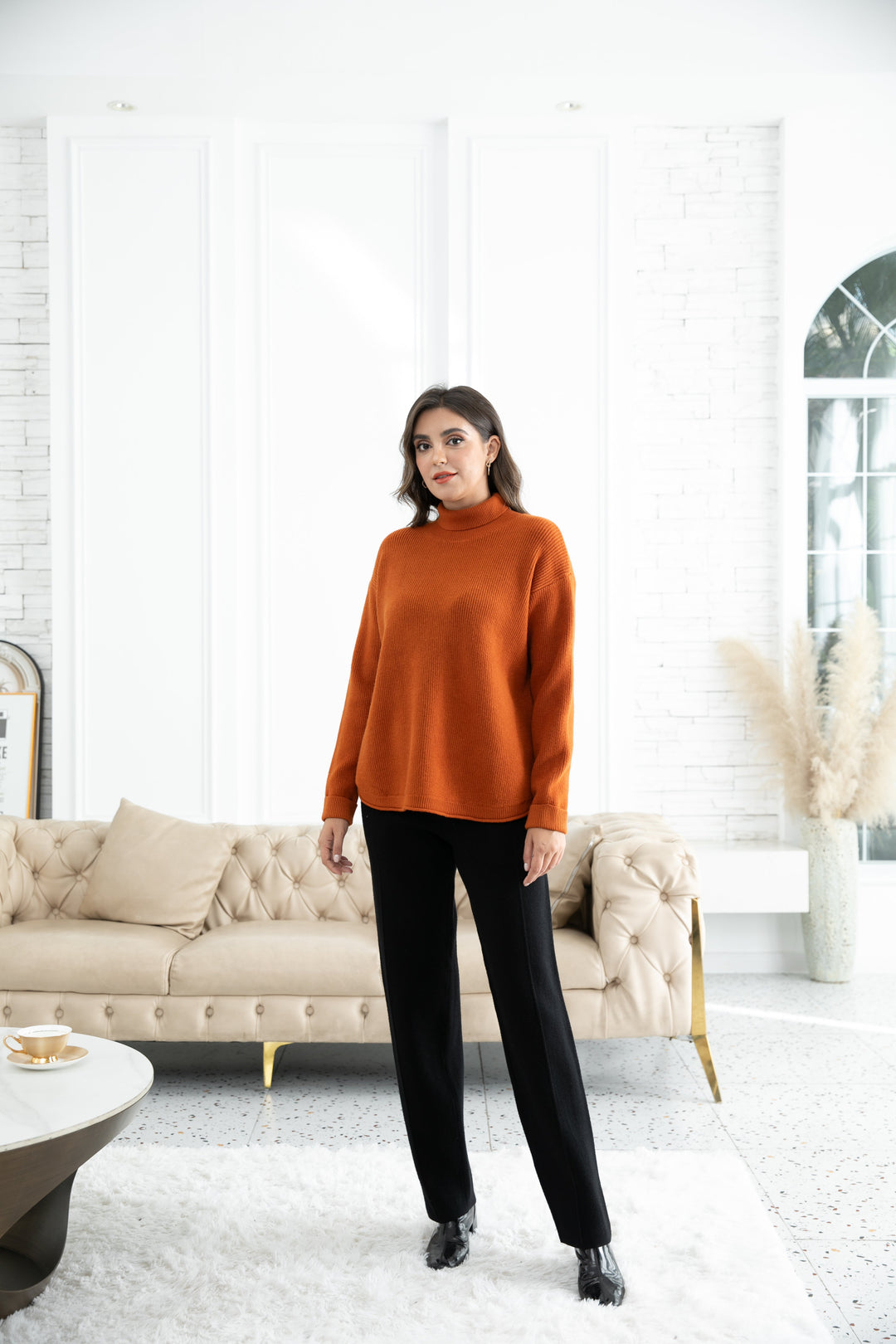 Rebecca's Ribbed Turtleneck