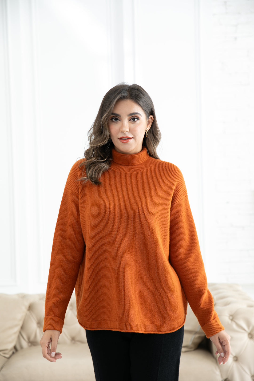 Rebecca's Ribbed Turtleneck