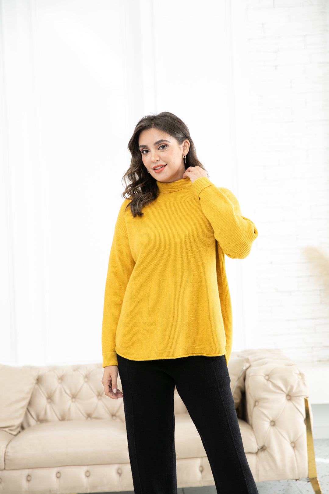 Rebecca's Ribbed Turtleneck