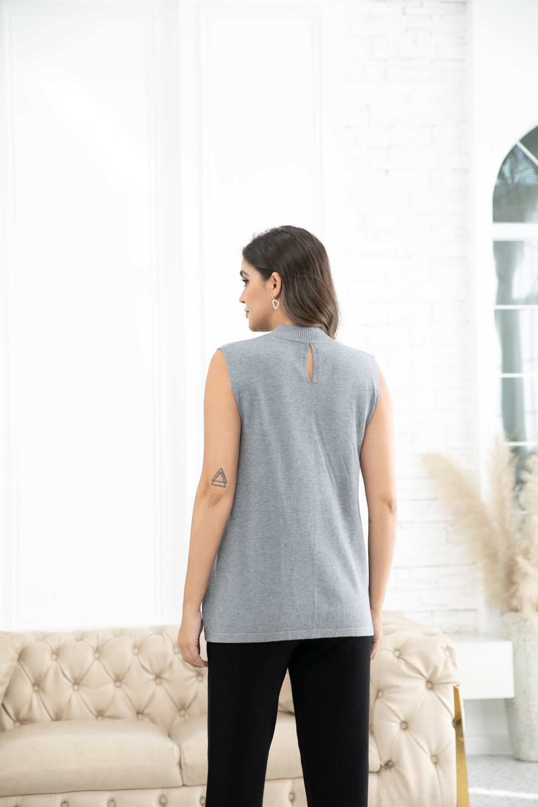 Mock Neck Tank Top