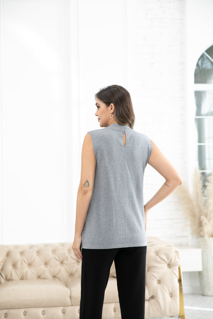 Mock Neck Tank Top
