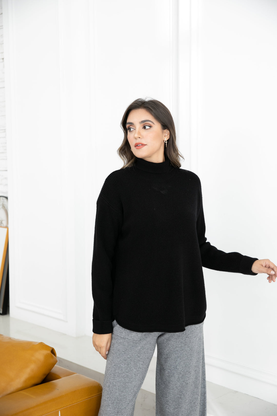 Rebecca's Ribbed Turtleneck