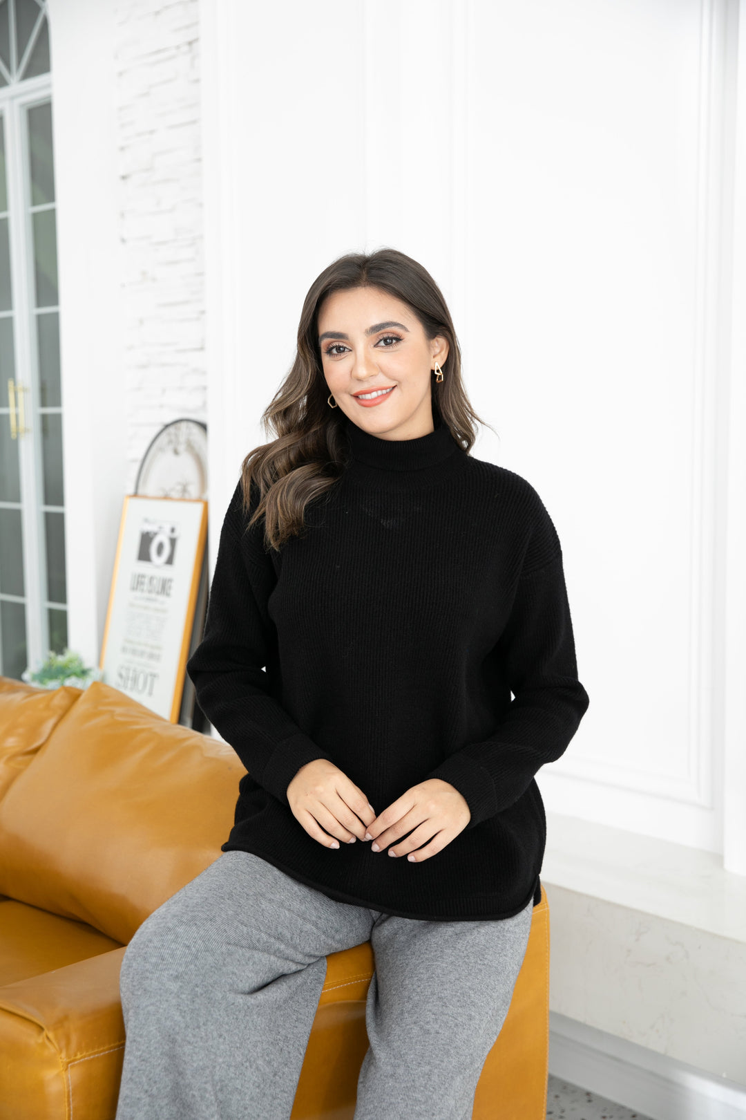 Rebecca's Ribbed Turtleneck