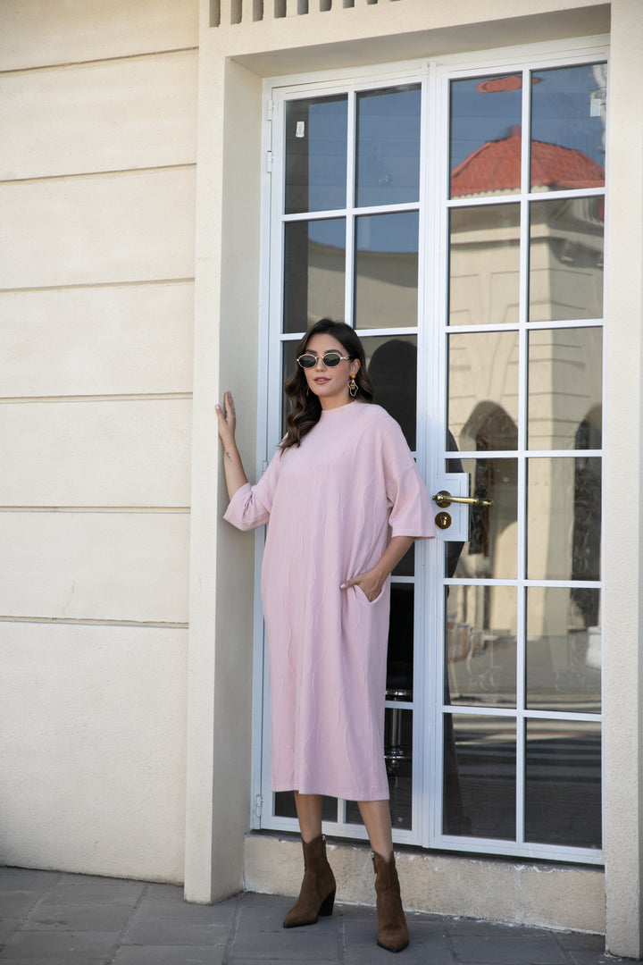 Regal Weave Sweater Dress