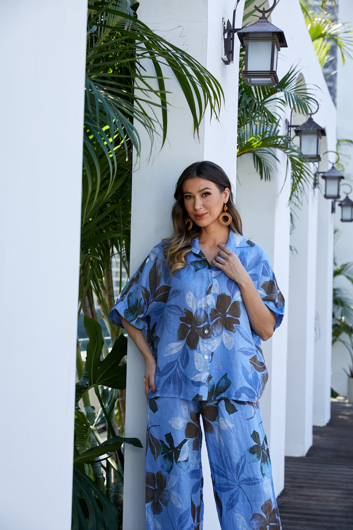 Pia's Floral Short Sleeve Top