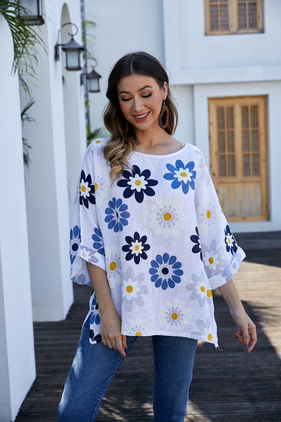 Daisy Breeze Boatneck Tee