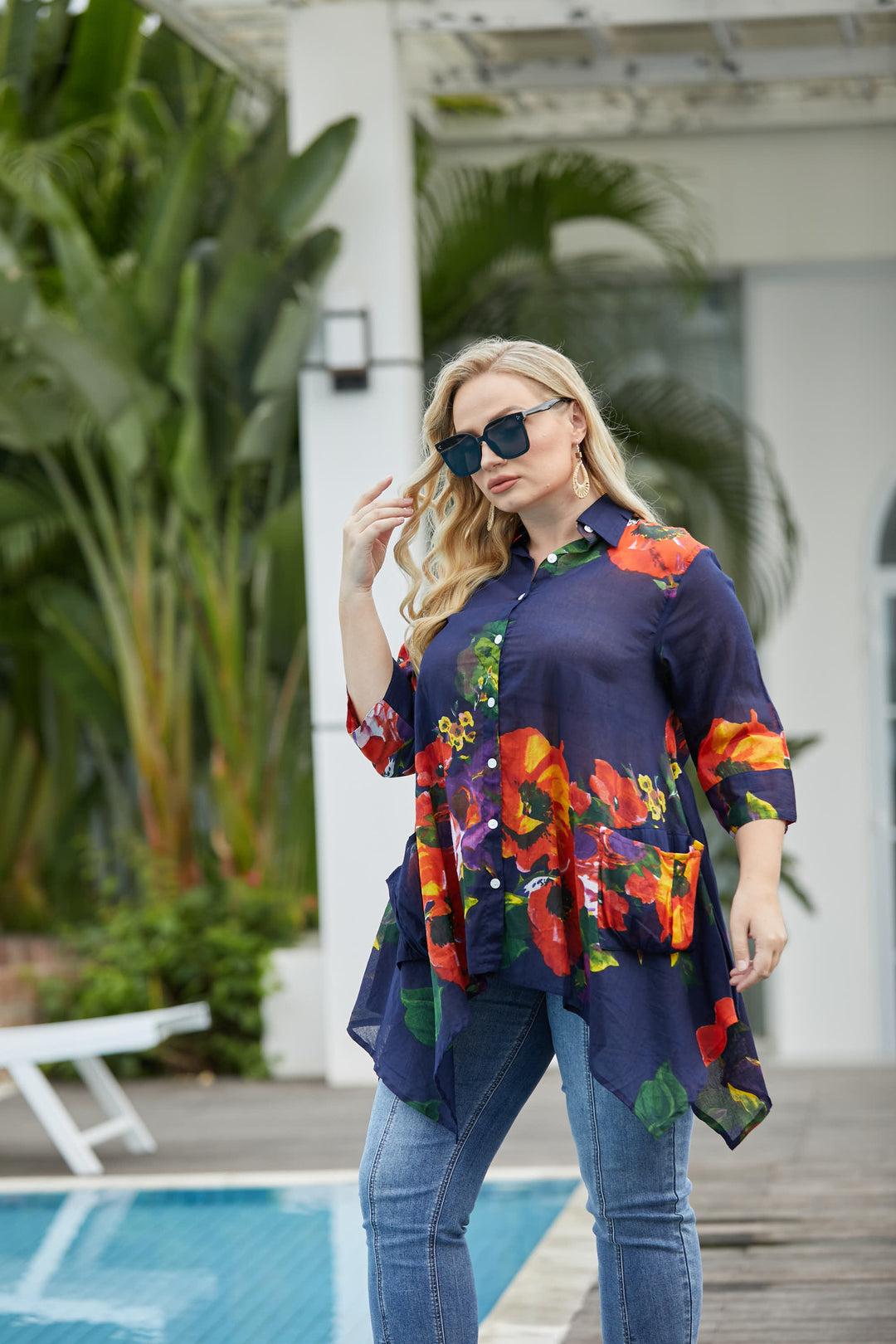 Linda's Printed Cotton Top