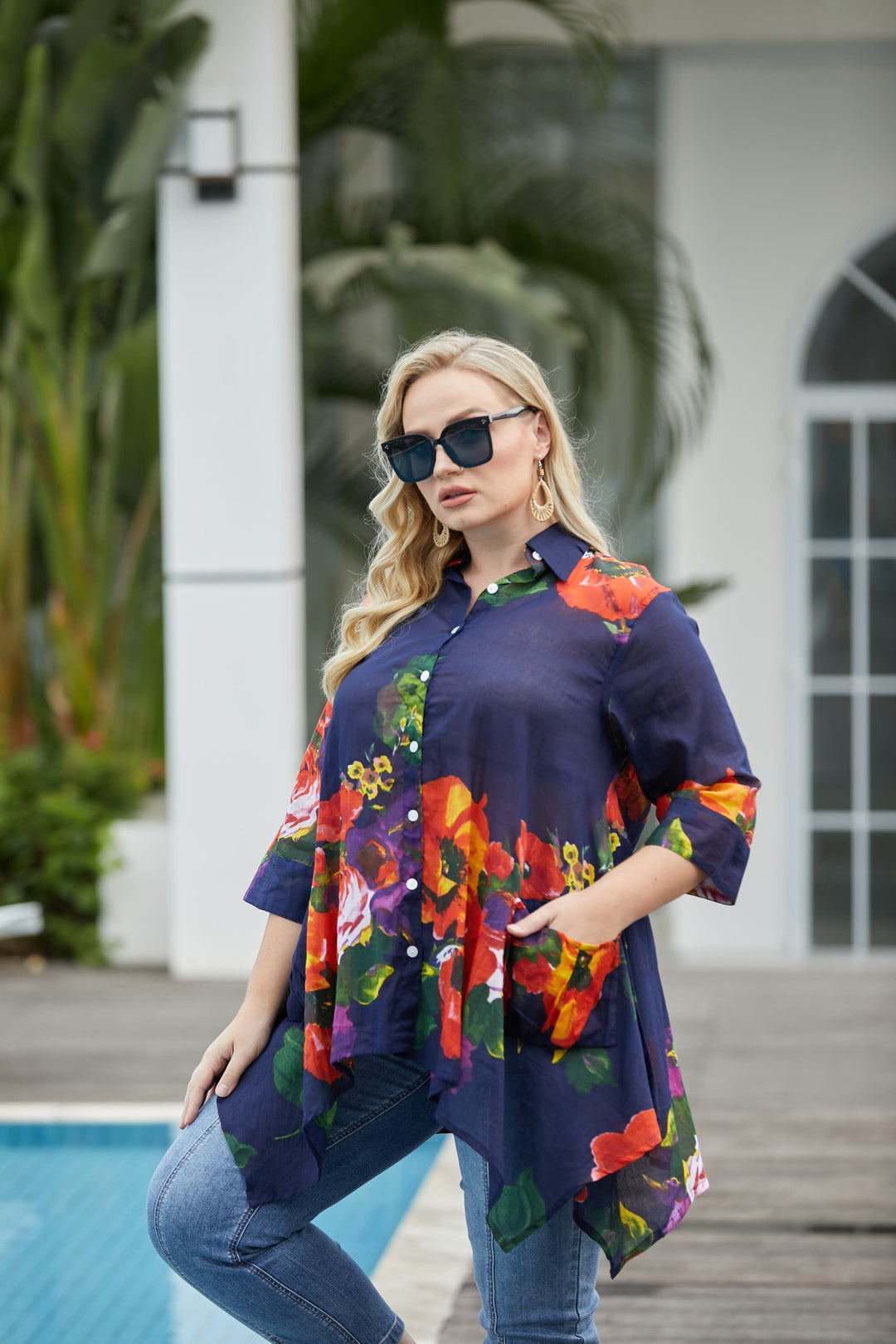 Linda's Printed Cotton Top