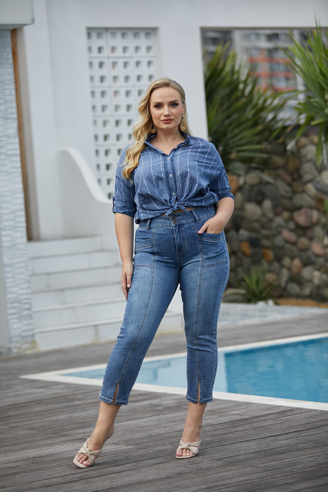 Cotton Striped Shirt Long Sleeve