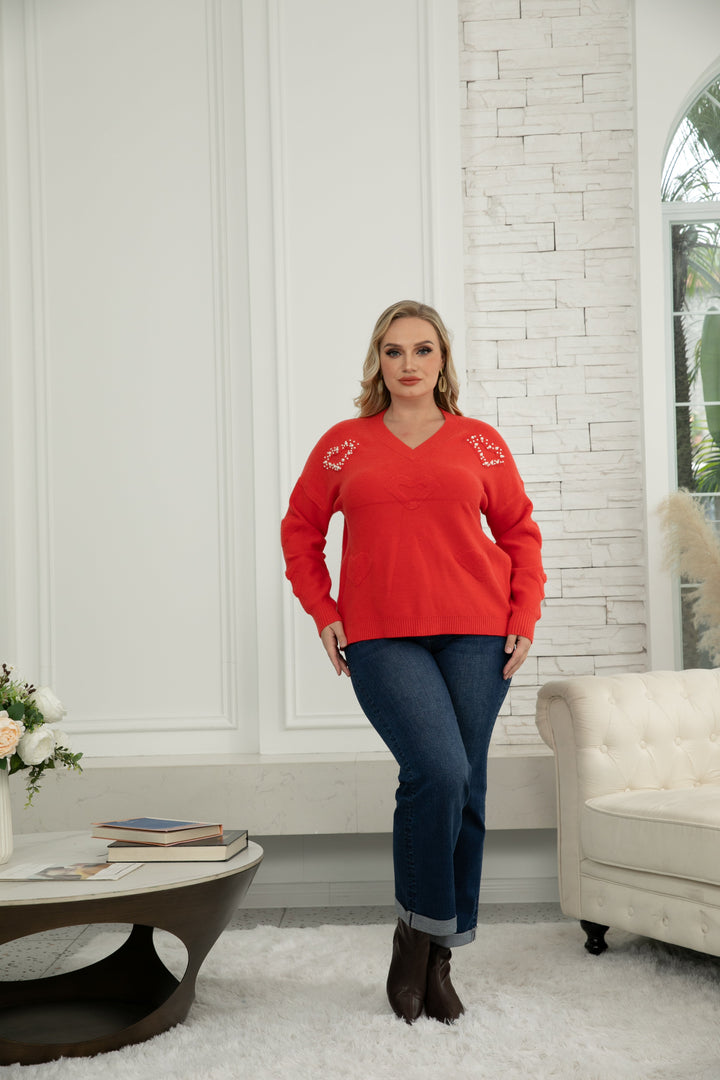 Delilah's Heart Sweater