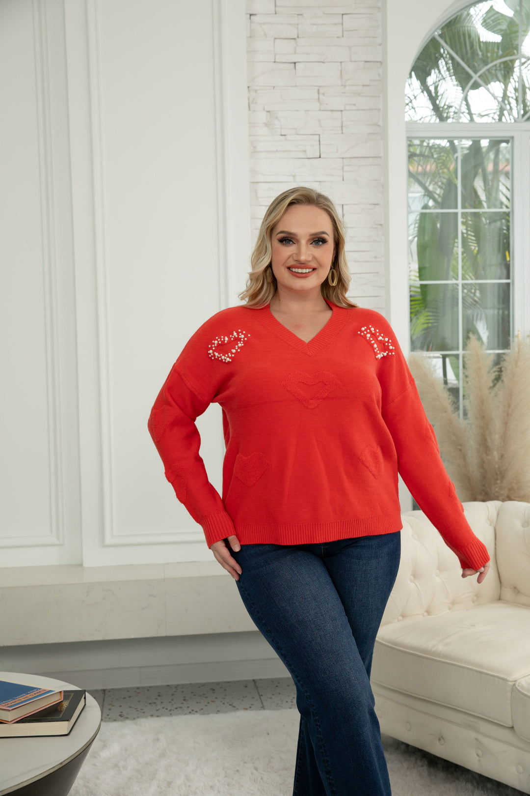 Delilah's Heart Sweater