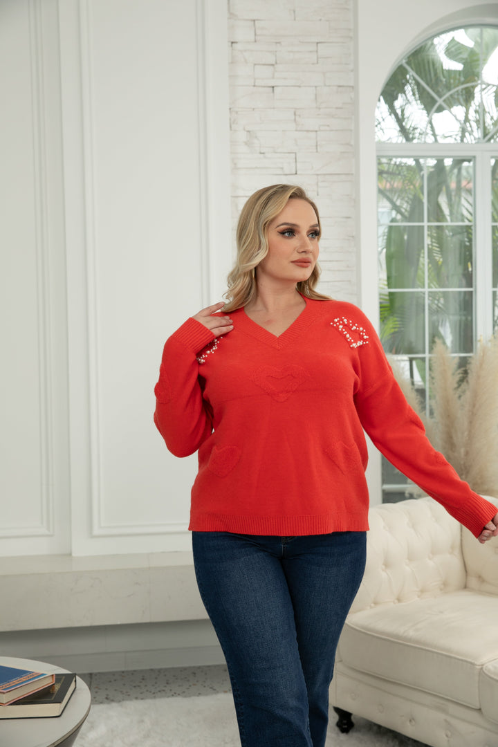 Delilah's Heart Sweater