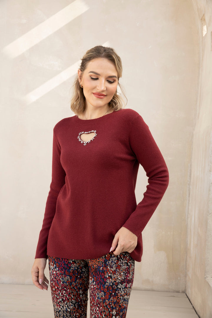 Diamond Heart Embrace Top